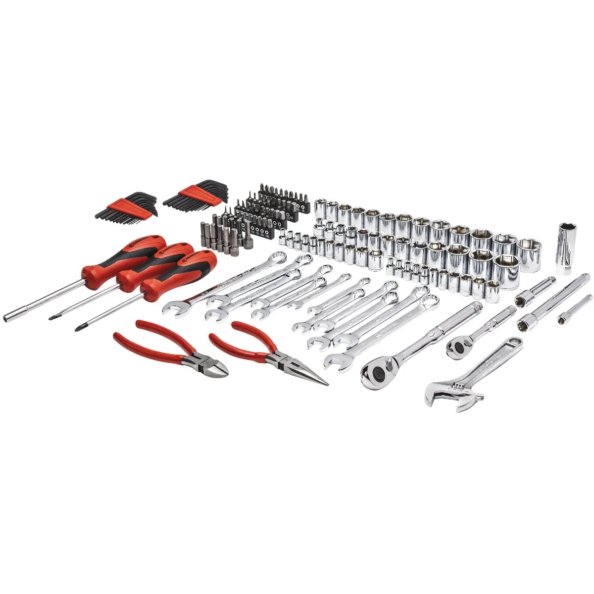 Superior Crescent 1 4 In. and 3 8 In. Drive 6-Point SAE Metric Professional Tool Set 150-Piece Original