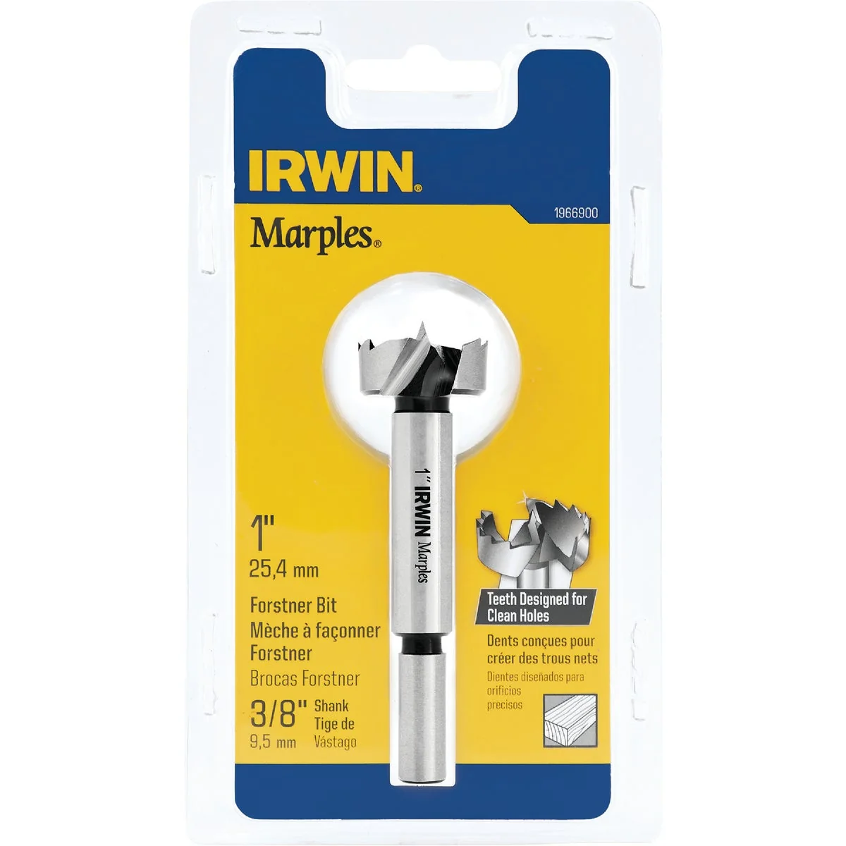 Contemporary Irwin Marples 1 In. x 3-1 2 In. Reduced Forstner Drill Bit Reusable