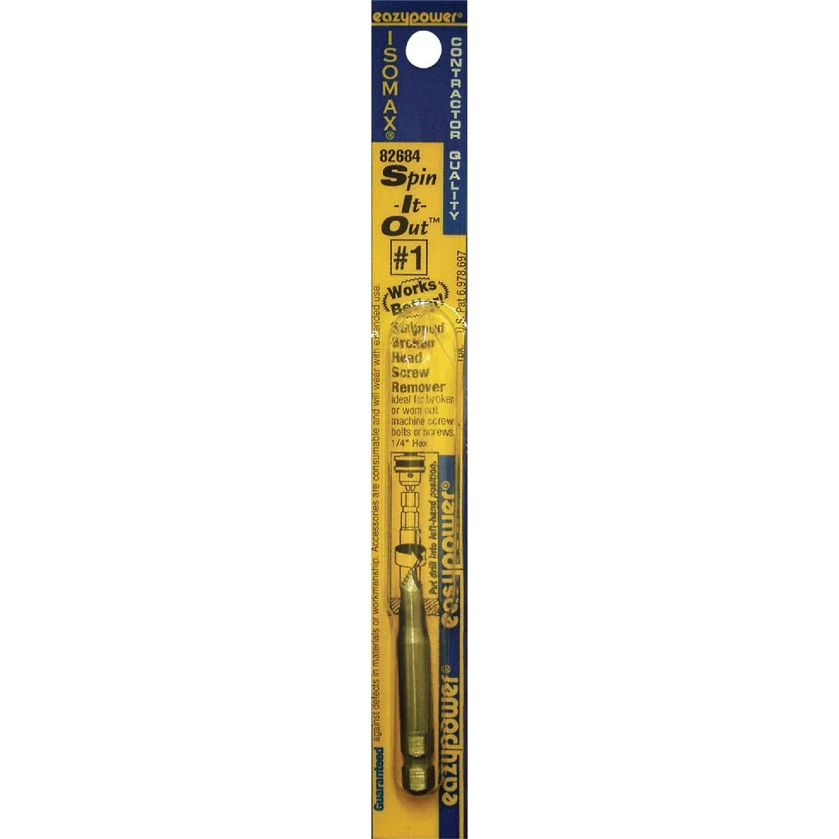 World-Class Eazypower Spin-it-Out 1 Screw Extractor Soft