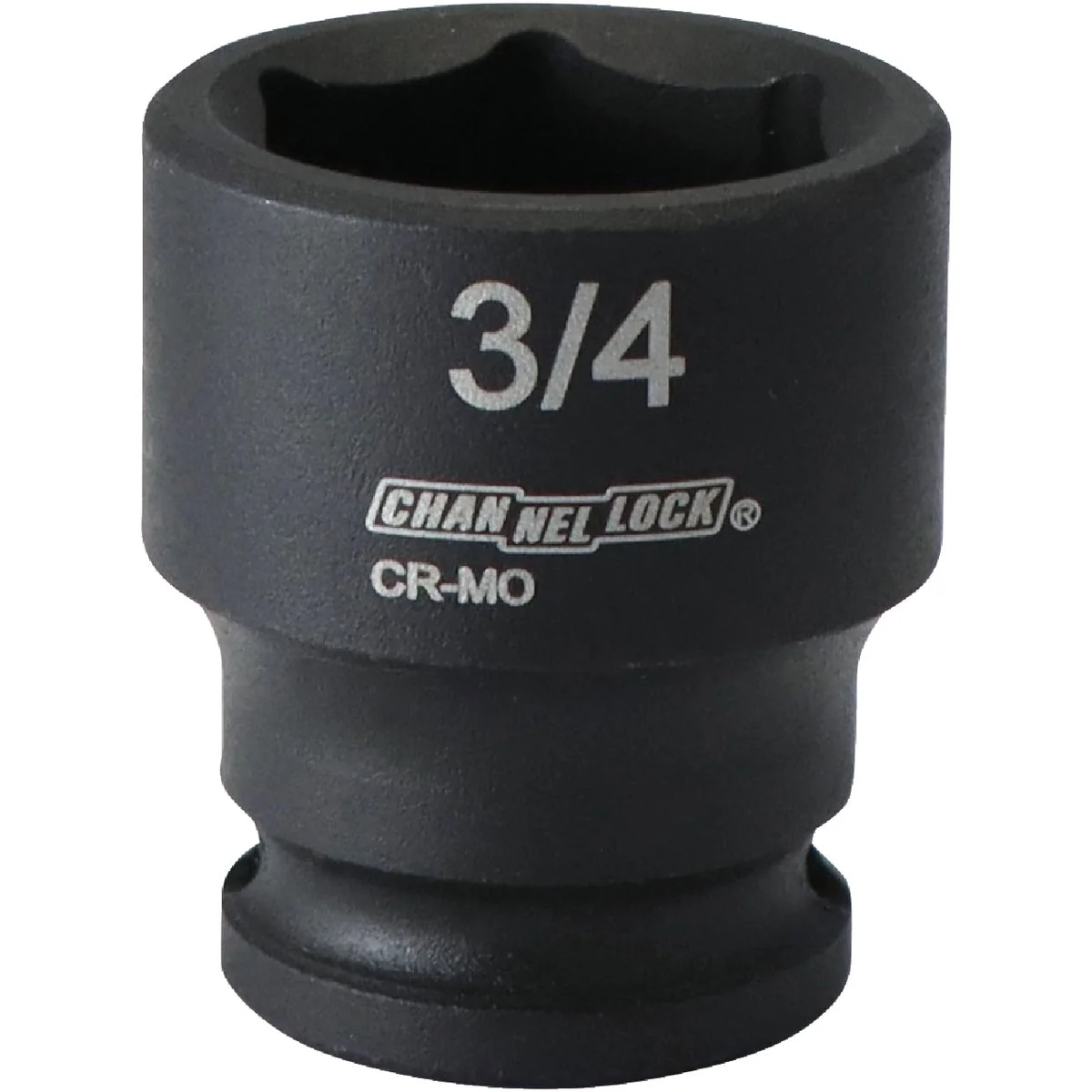 Certified Channellock 3 8 In. Drive 3 4 In. 6-Point Shallow Standard Impact Socket Crafted