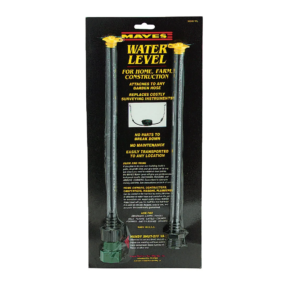 Long-Lasting Mayes Manual Water Level Eco-Friendly