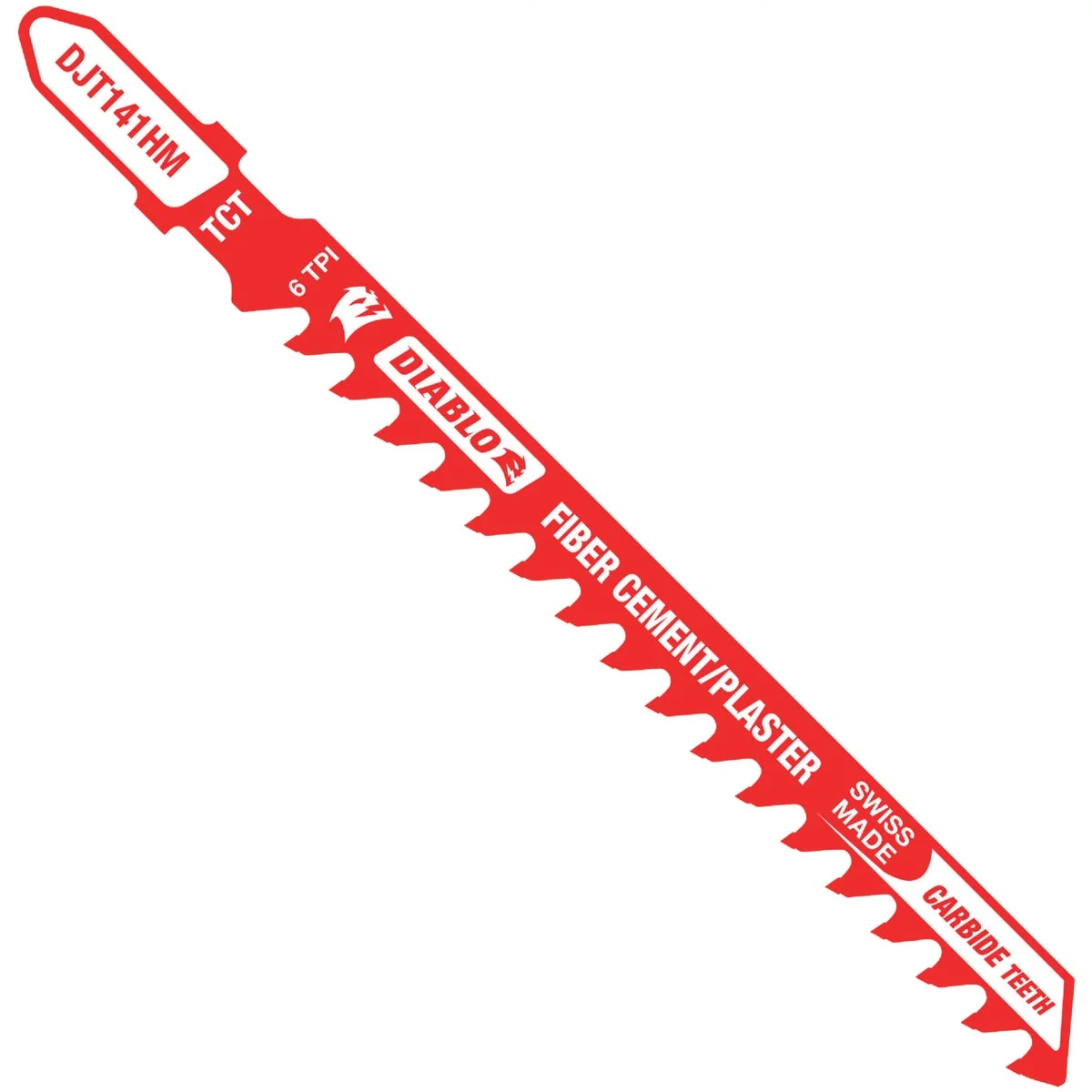 Responsible Diablo T-Shank 4 In. 6 TPI Carbide Jig Saw Blade for Fiber Cement Plaster Sustainable