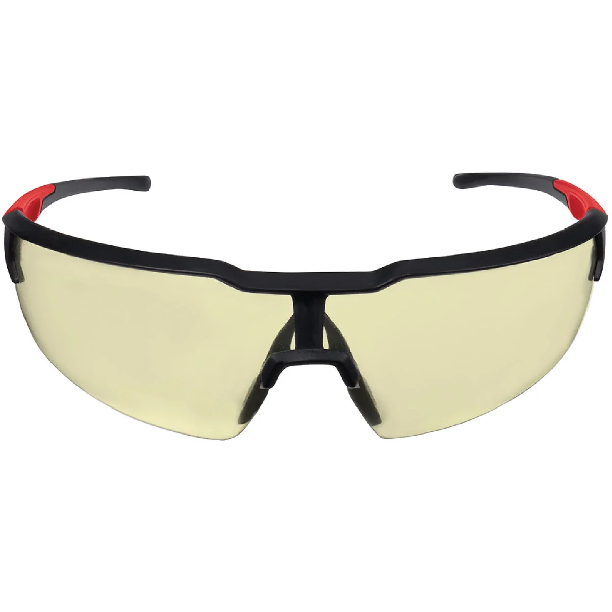Verified Milwaukee Red Black Frame Safety Glasses with Yellow Fog- Lenses Authentic