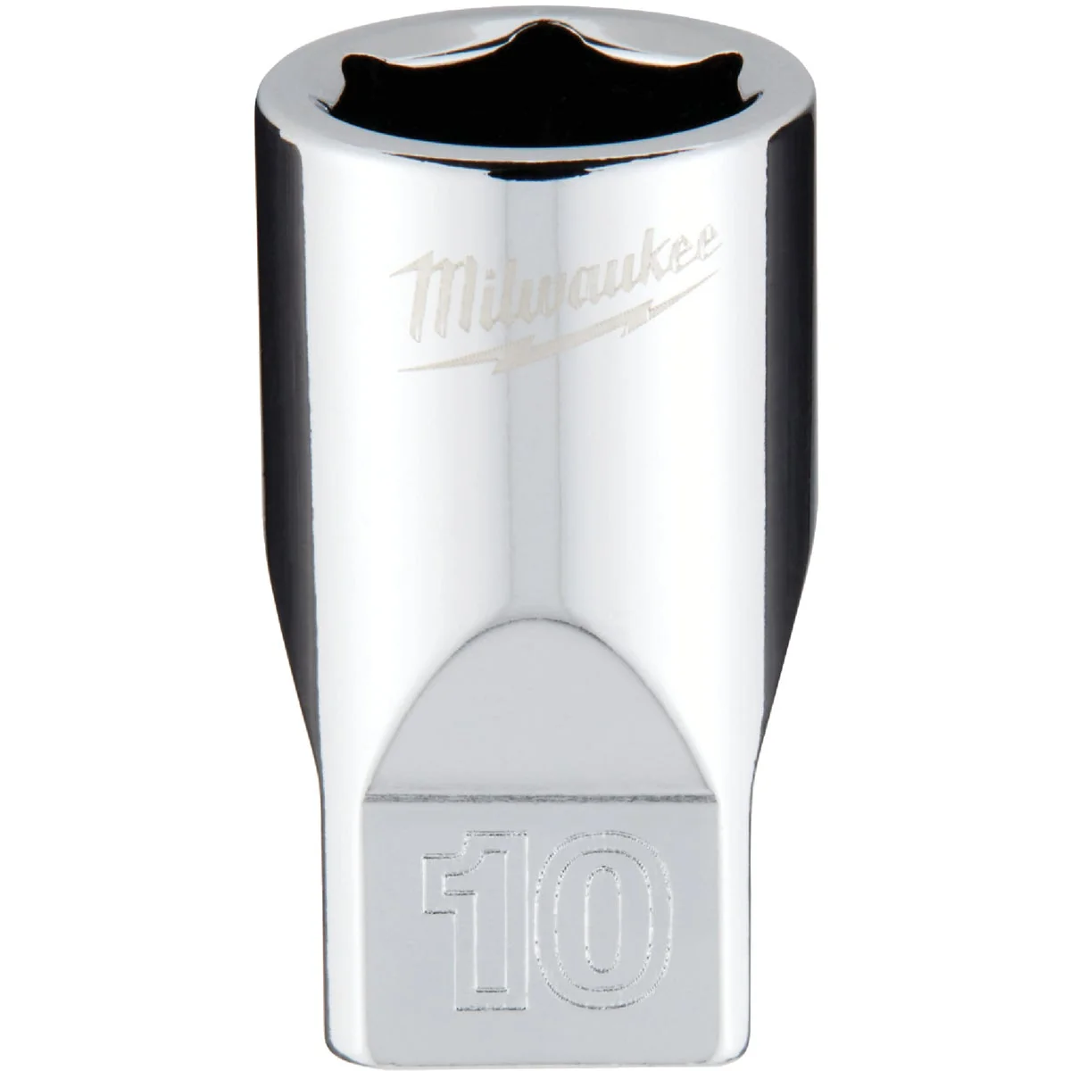Functional Milwaukee 1 4 In. Drive 10 mm 6-Point Shallow Metric Socket with FOUR FLAT Sides Smart