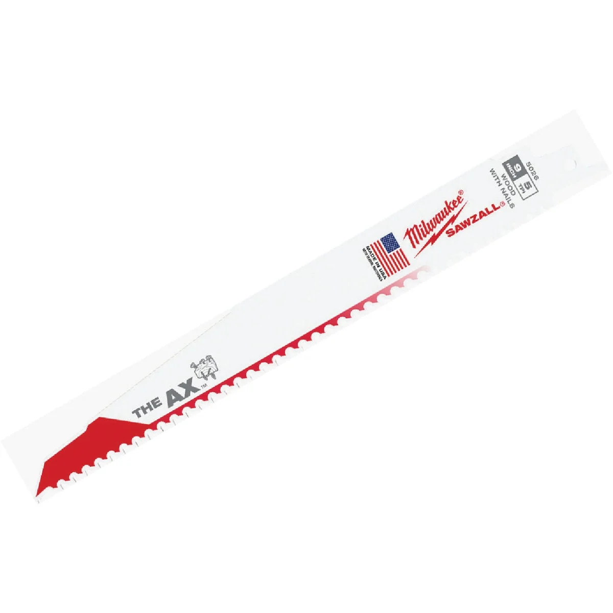 High-Performance Milwaukee Sawzall THE AX 9 In. 5 TPI Wood w Nails Demolition Reciprocating Saw Blade Optimized