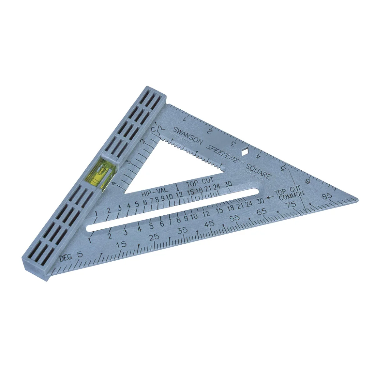 Powerful Swanson Speedlite 8 In. Plastic Rafter Square with Level Artisan