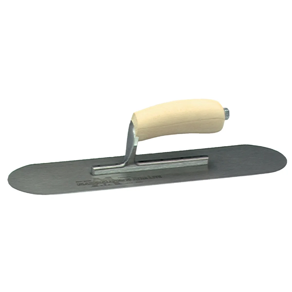 Safe Marshalltown 4-1 2 In. x 16 In. Pool Trowel with Rounded Corners and Wood California Handle Quality