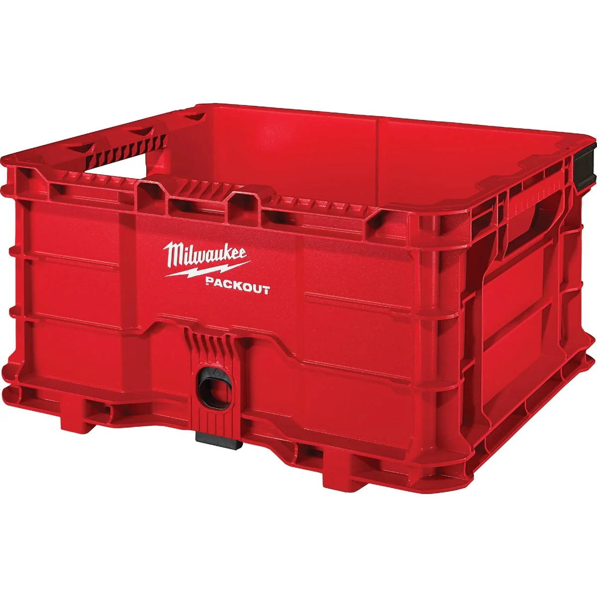 World-Class Milwaukee PACKOUT 50 Lb. Red Storage Tote Original Design