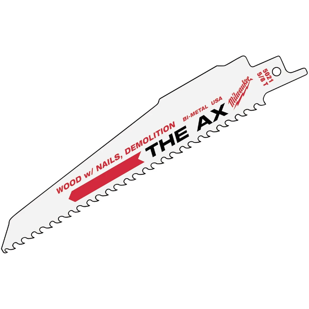World-Class Milwaukee Sawzall THE AX 12 In. 5 TPI Wood w Nails Demolition Reciprocating Saw Blade 25-Pack Elegant