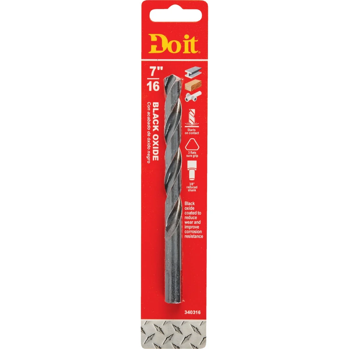 World-Class Do it 7 16 In. Black Oxide Drill Bit Comfortable