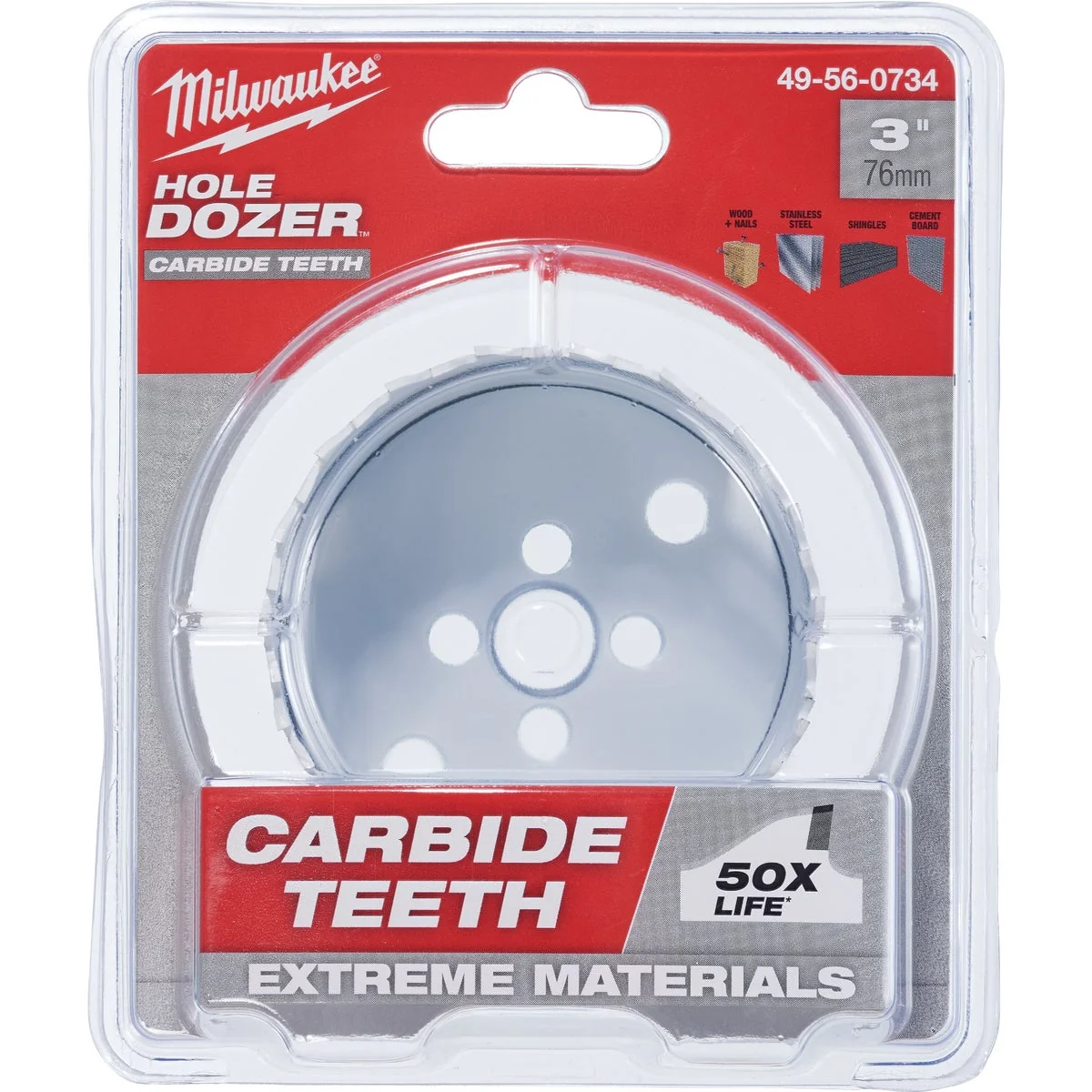 Trusted Milwaukee HOLE DOZER 3 In. Hole Saw with Carbide Teeth Original