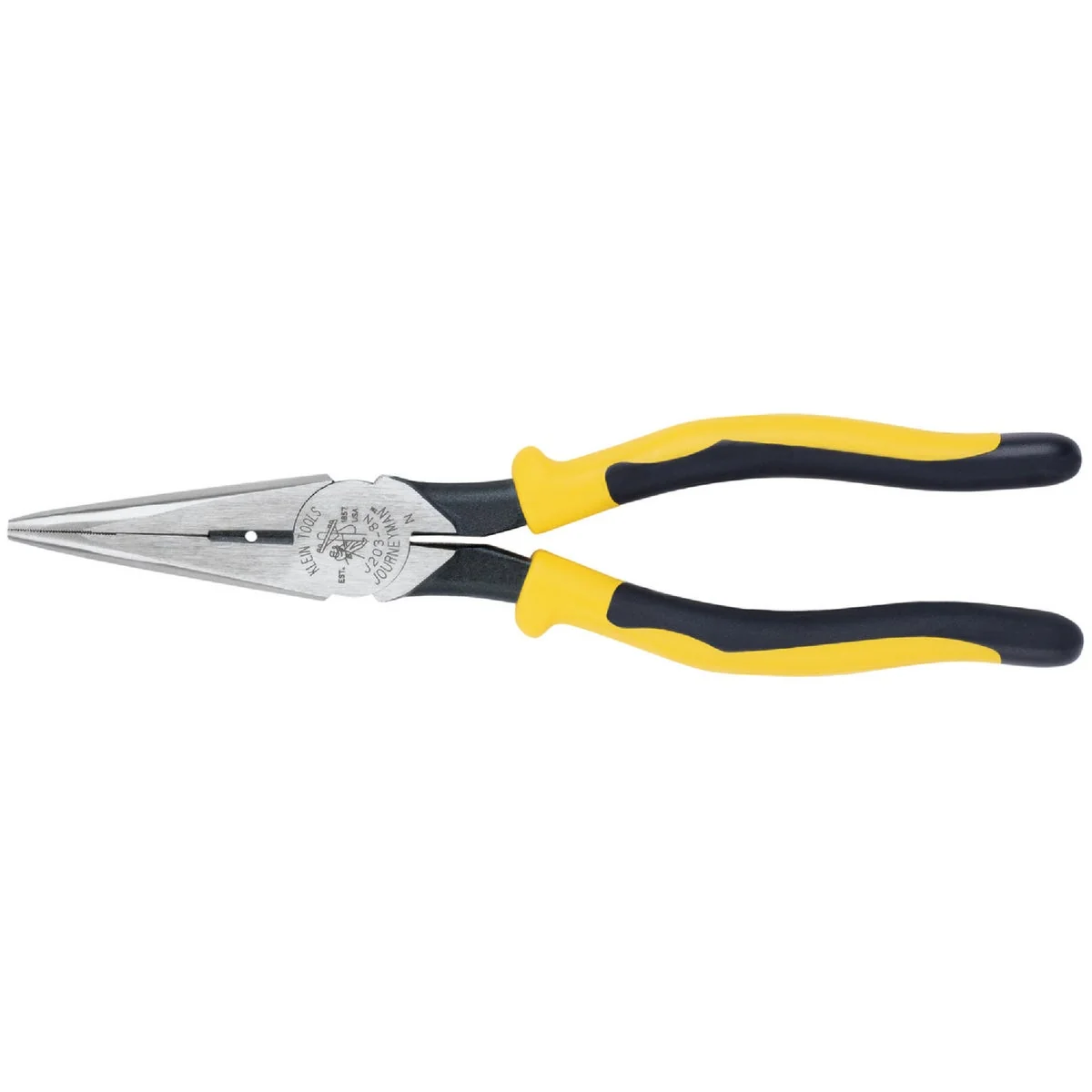 Proven Klein 8-1 2 In. Journeyman Long Nose Pliers Genuine