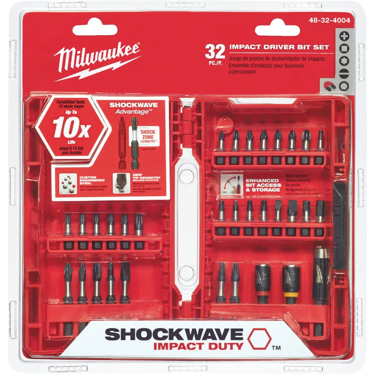 Practical Milwaukee Shockwave Impact Screwdriver Bit Set 32-Piece Certified