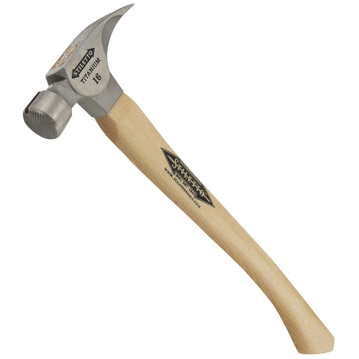 Optimized Stiletto 16 Oz. Milled-Face Framing Hammer with Hickory Handle Quality