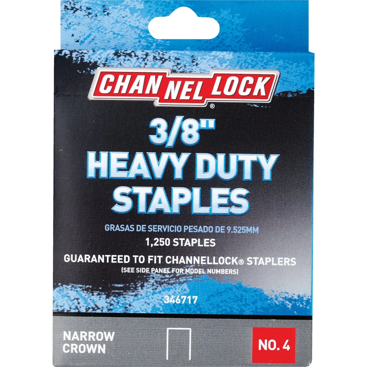 Consistent Channellock No. 4 Heavy-Duty Narrow Crown Staple 3 8 In. 1250-Pack High-Quality