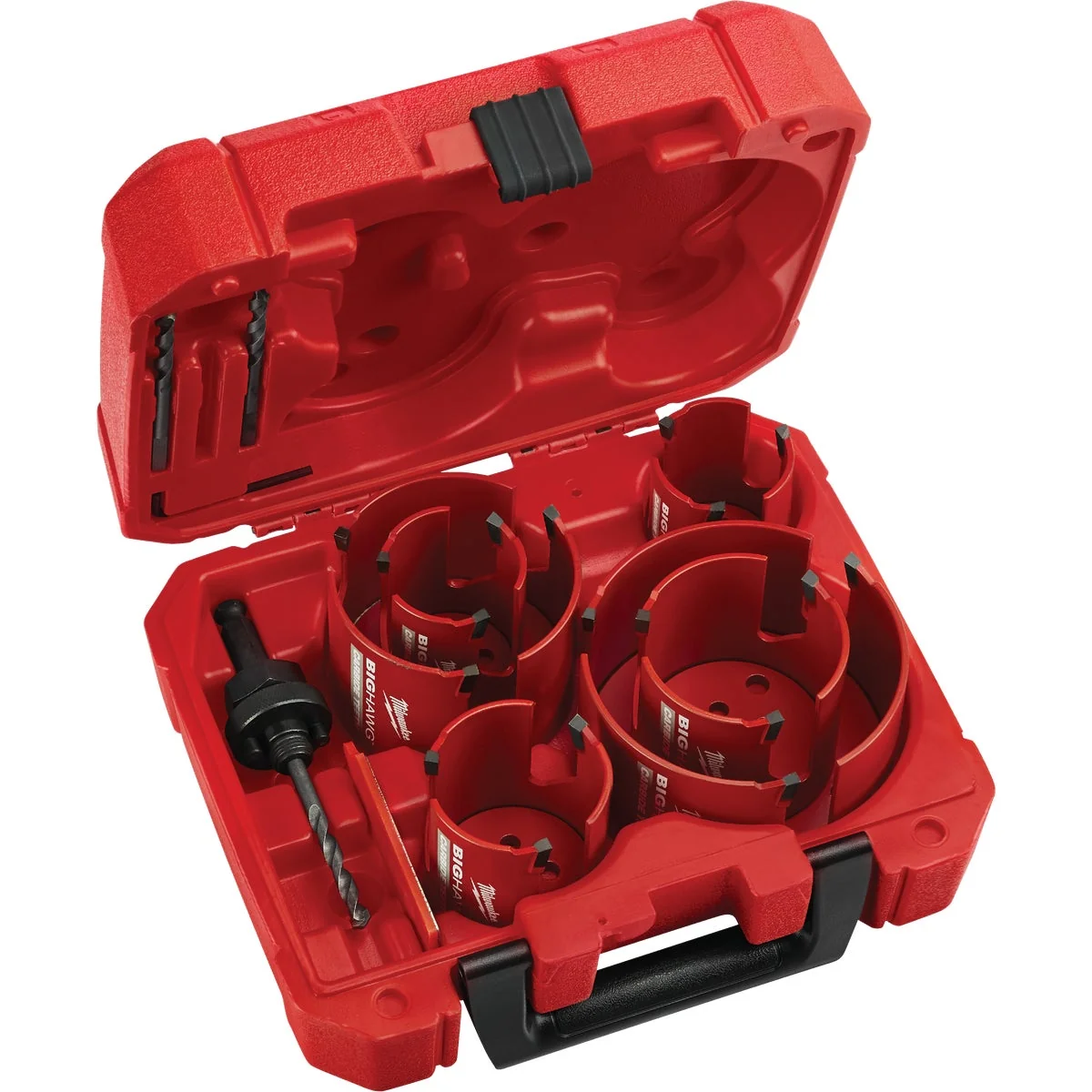 Comfortable Milwaukee BIG HAWG Carbon-Tipped Hole Saw Set 10-Piece Top-Quality