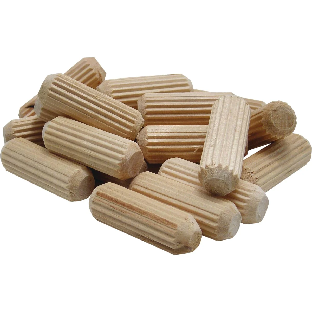 Exceptional General Tools 1 4 In. Fluted Hardwood Dowel Pin 72-Count Powerful