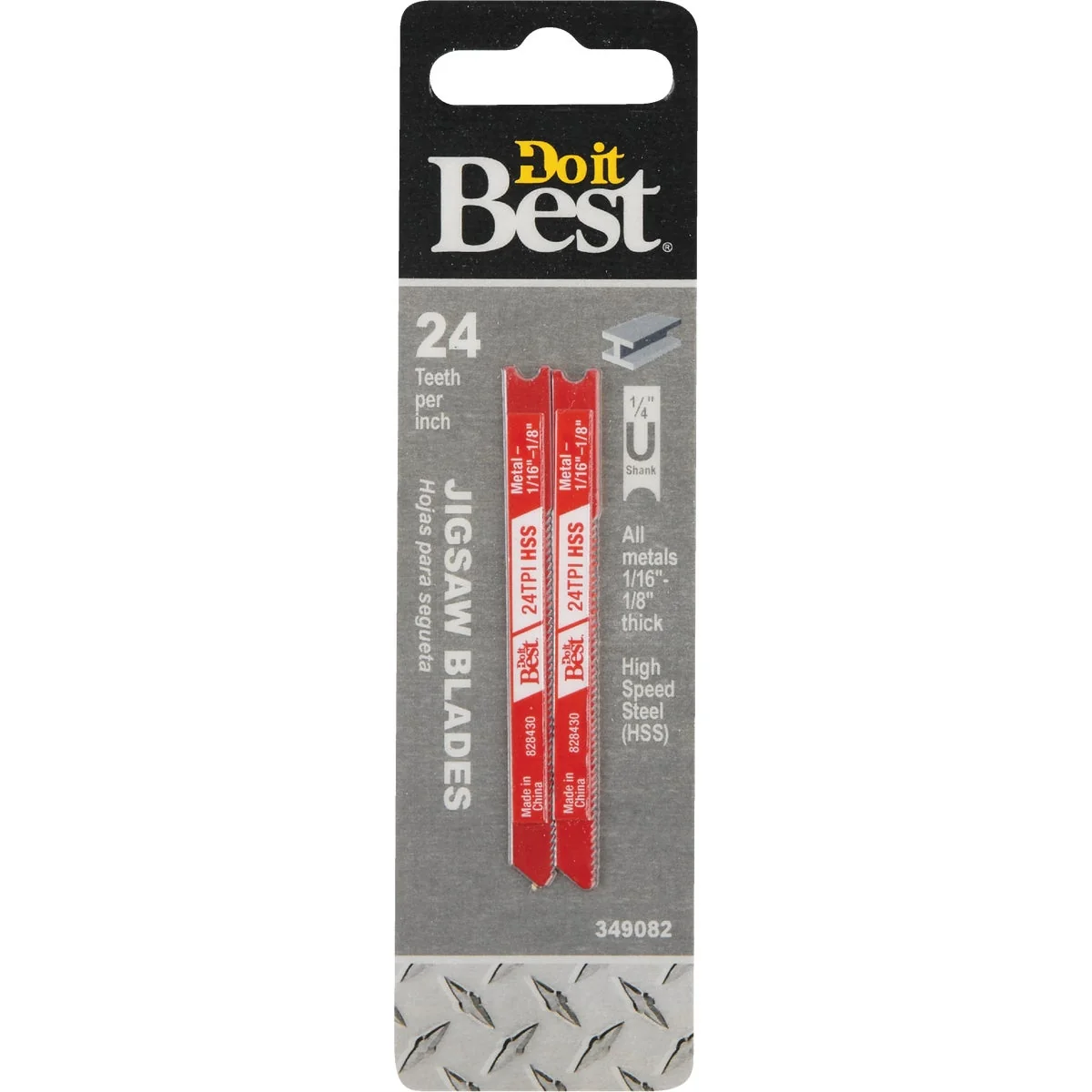 Fast Do it U-Shank 3 In. x 21 TPI High Speed Steel Jig Saw Blade Metal 1 8 to 3 16 In. 2-Pack Sustainable