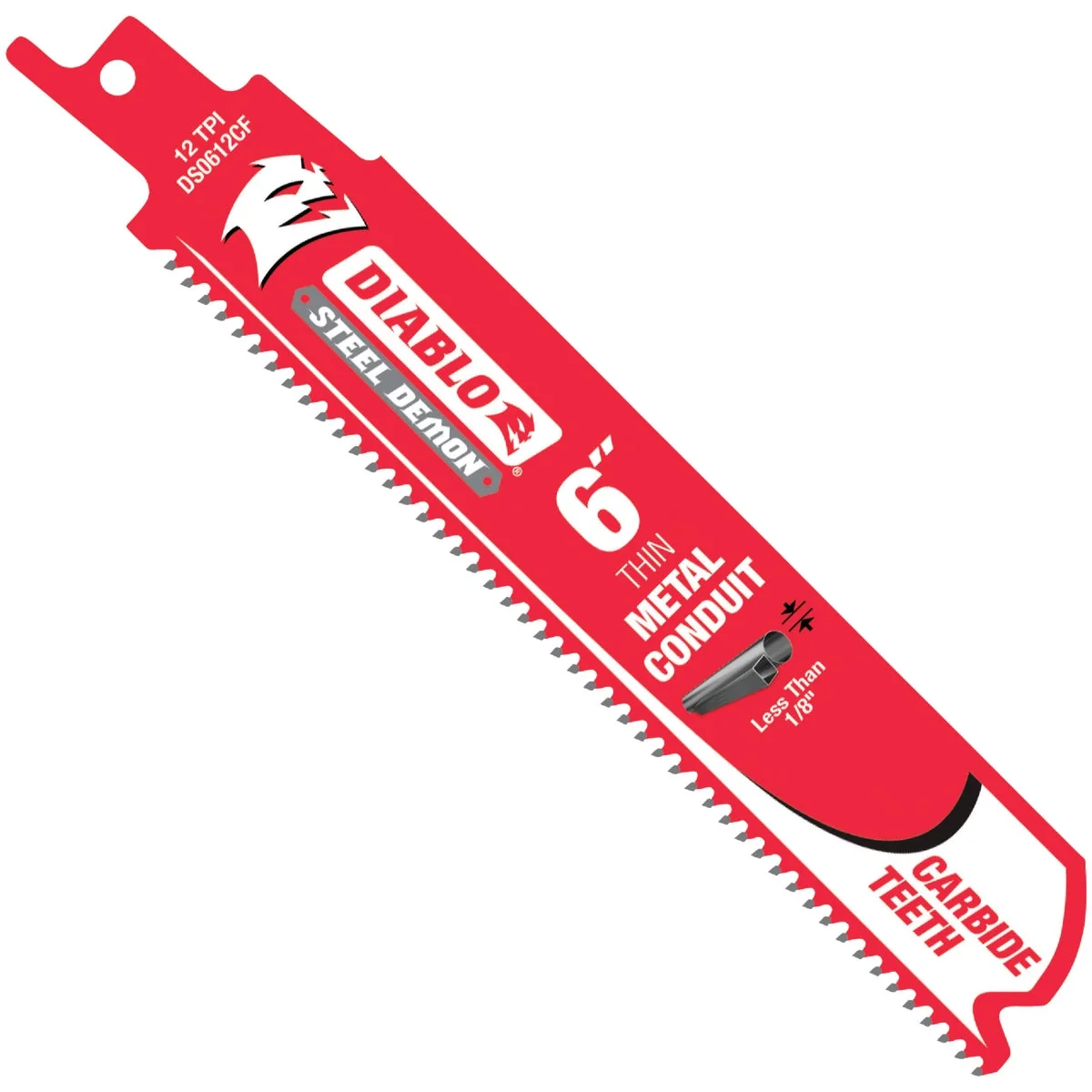 Dependable Diablo Steel Demon Carbide 6 In. 12 TPI Thin Metal Demolition Reciprocating Saw Blade 3-Pack Expertly Made