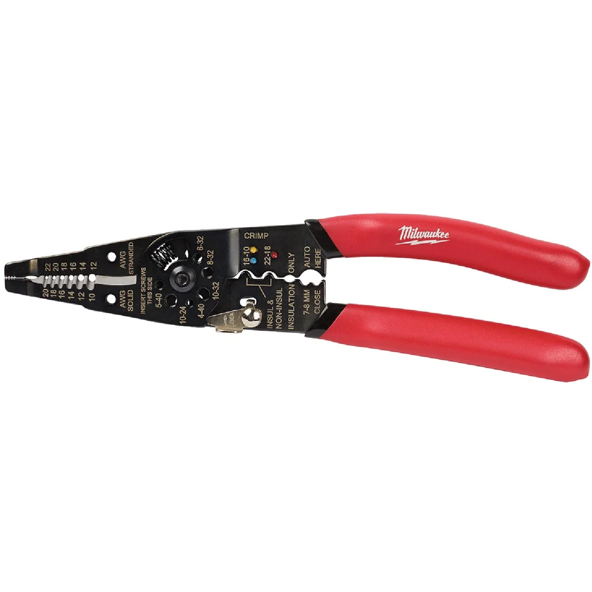 Clean Milwaukee 9 In. 10-20 AWG Solid 12-22 AWG Stranded Multi-Purpose Wire Stripper Cutter Crimper First-Class