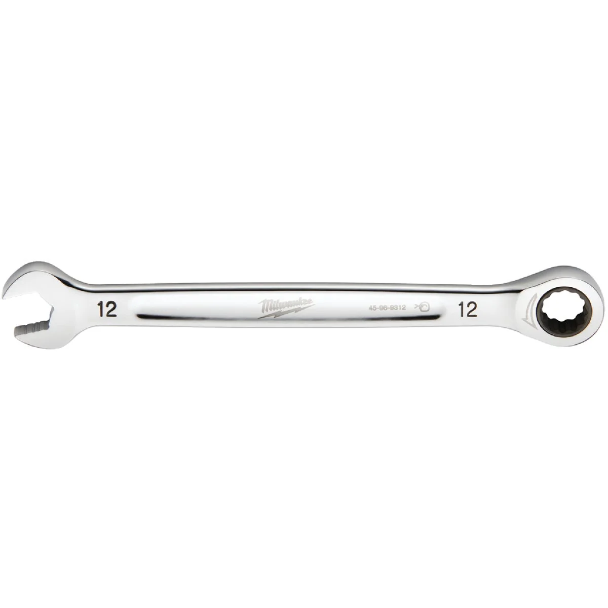 Dependable Milwaukee Metric 12 mm 12-Point Ratcheting Combination Wrench Fine Crafted