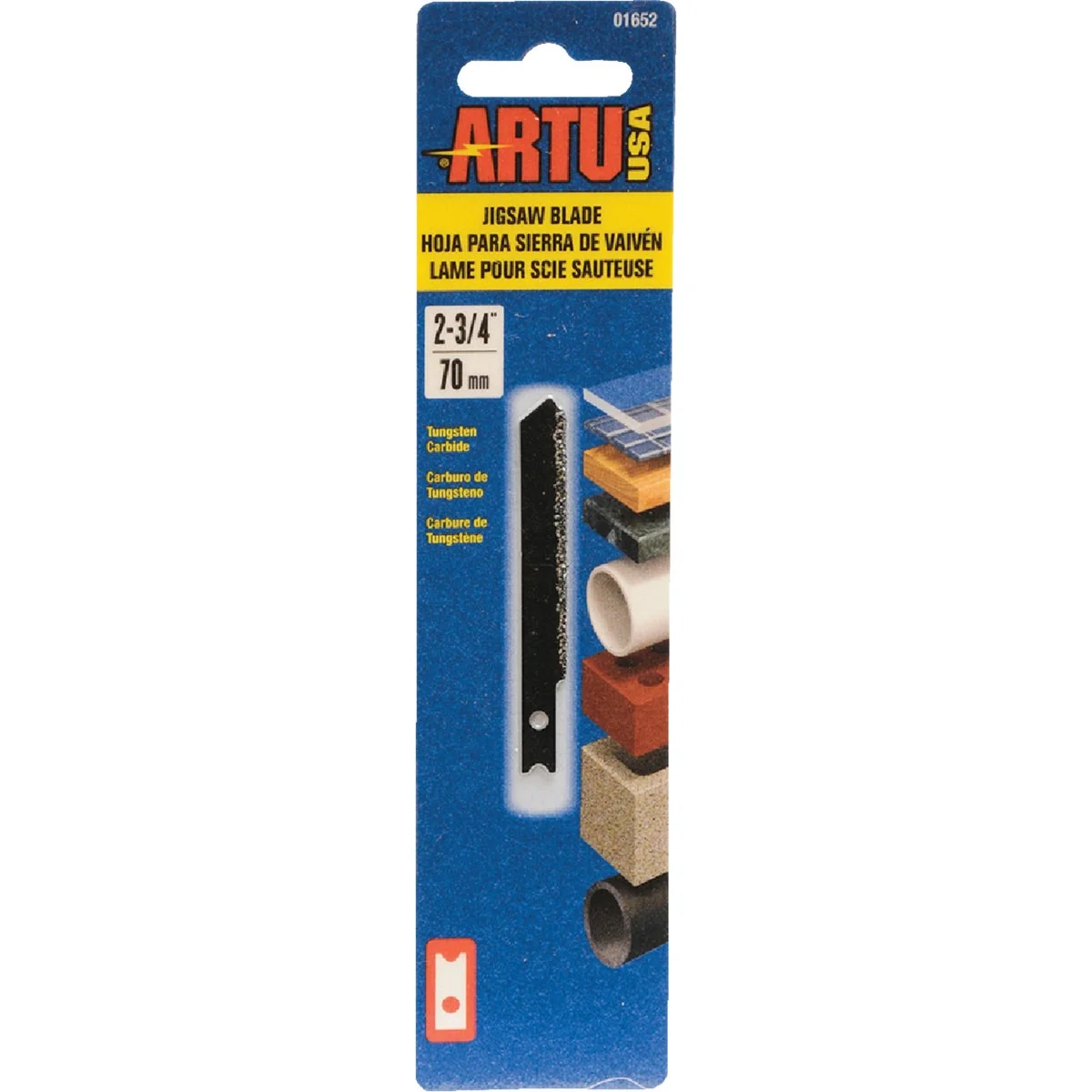 Premium Material ARTU U-Shank 2-3 4 In. Carbide Grit Edge Jig Saw Blade Elegant