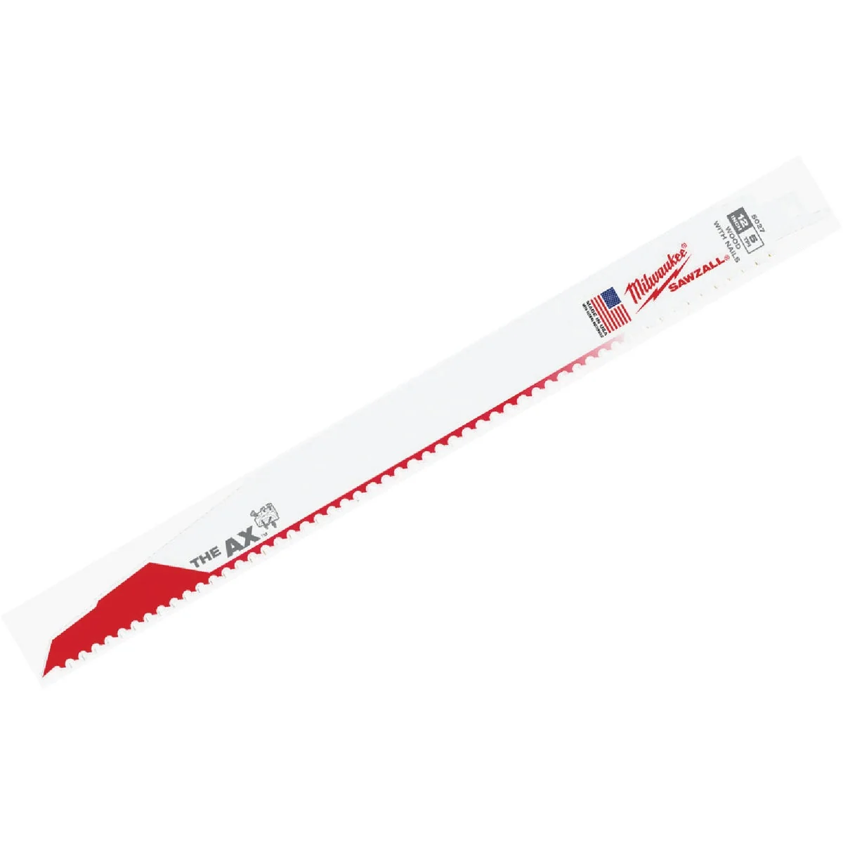 Luxury Milwaukee Sawzall THE AX 12 In. 5 TPI Wood w Nails Demolition Reciprocating Saw Blade High-Performance