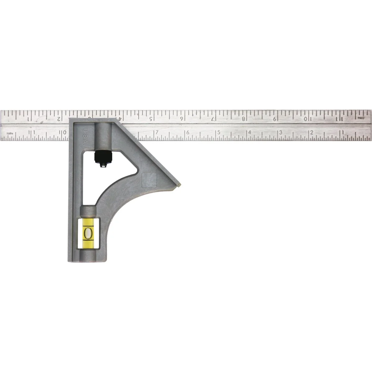 Environmentally Friendly Johnson Level 12 In. English Structo-Cast Combination Square Versatile
