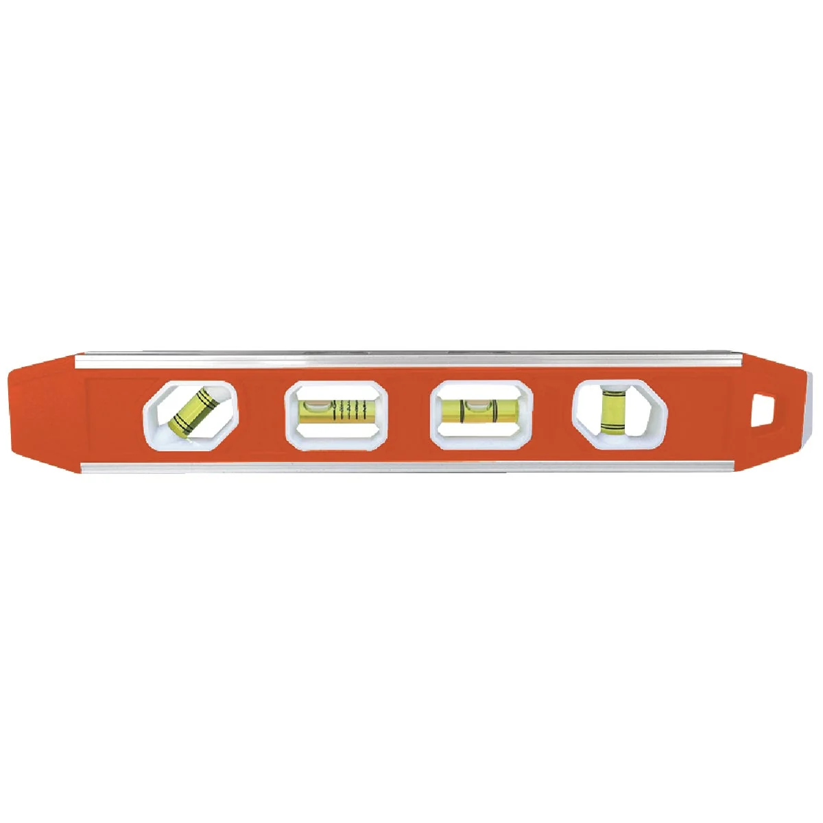 Natural Johnson Level 12 In. Aluminum Reinforced Magnetic Torpedo Level Flexible