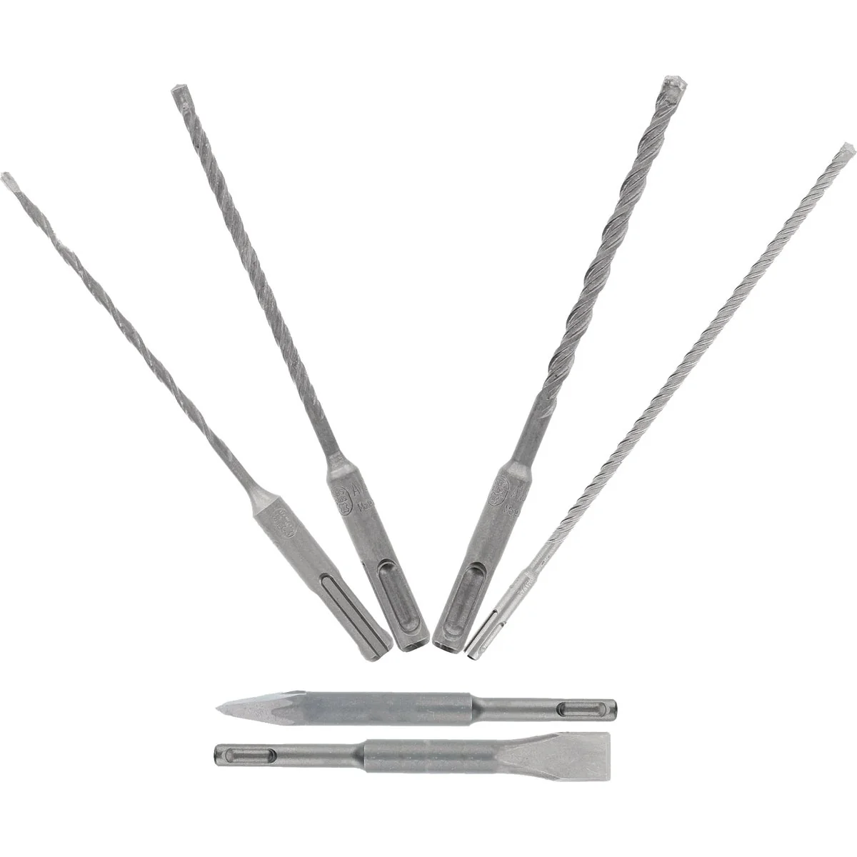 Reliable Diablo Rebar Demon SDS-Plus 4-Cutter Carbide Head Masonry Drill Bit Set 6-Piece Original
