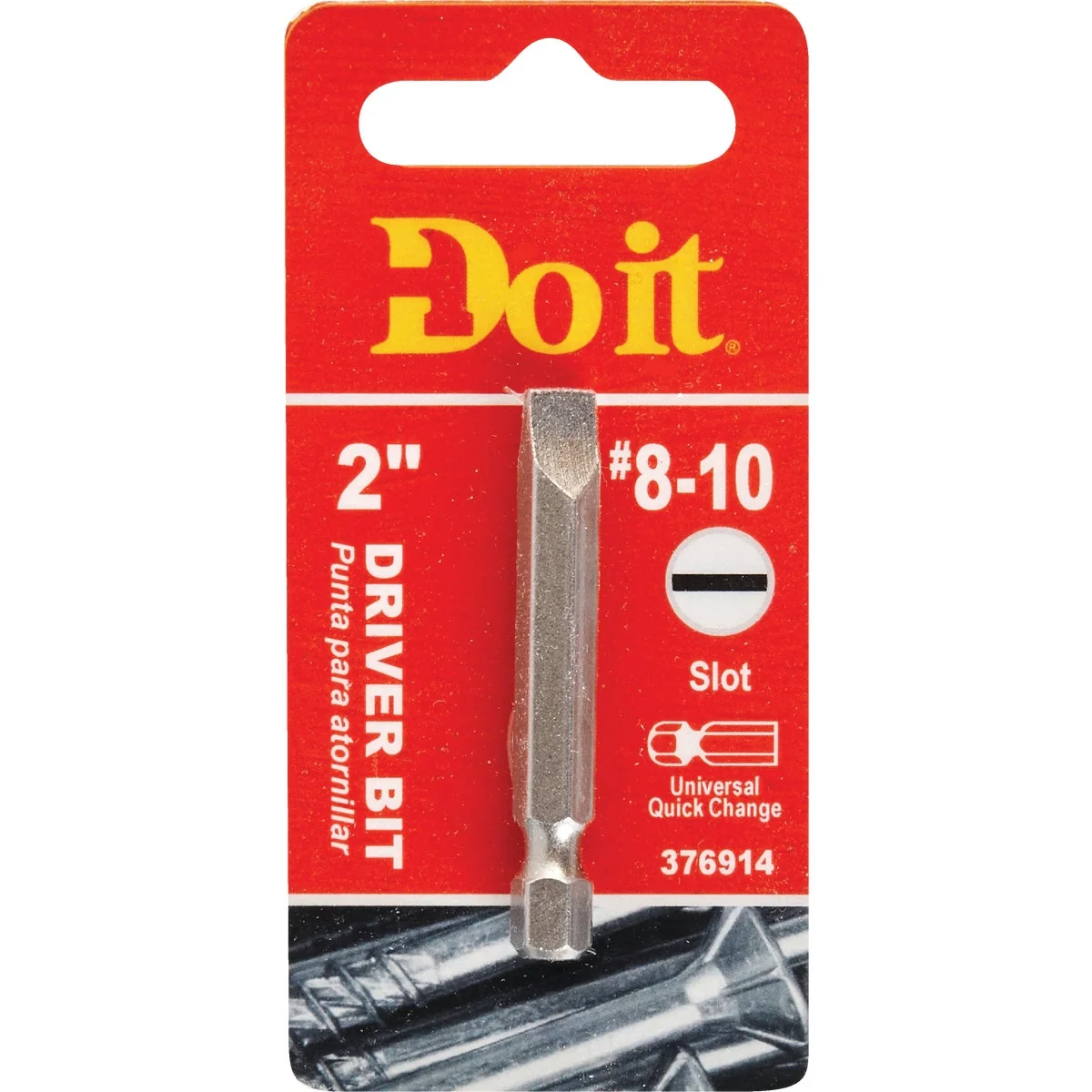 Powerful Do it 8-10 Slotted 2 In. Power Screwdriver Bit Green