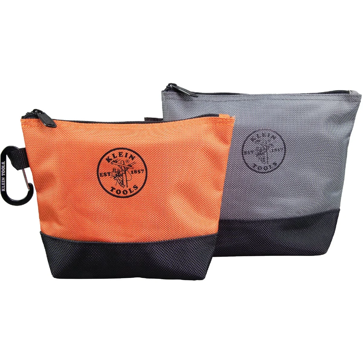 Lightweight Klein 1-Pocket 8-1 2 In. 9 In. Stand-Up Zipper Tool Bag 2-Pack Smooth