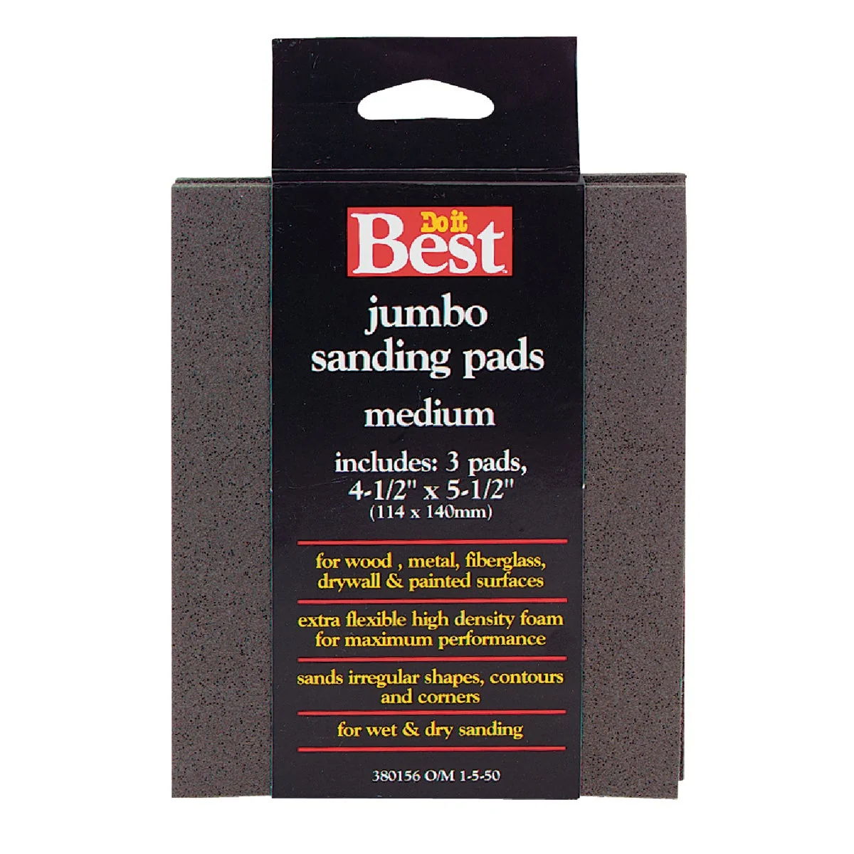 Outstanding Do it Flex 4-1 2 In. x 5-1 2 In. x 1 In. 120 Grit Medium Sanding Sponge 3-Pack Advanced