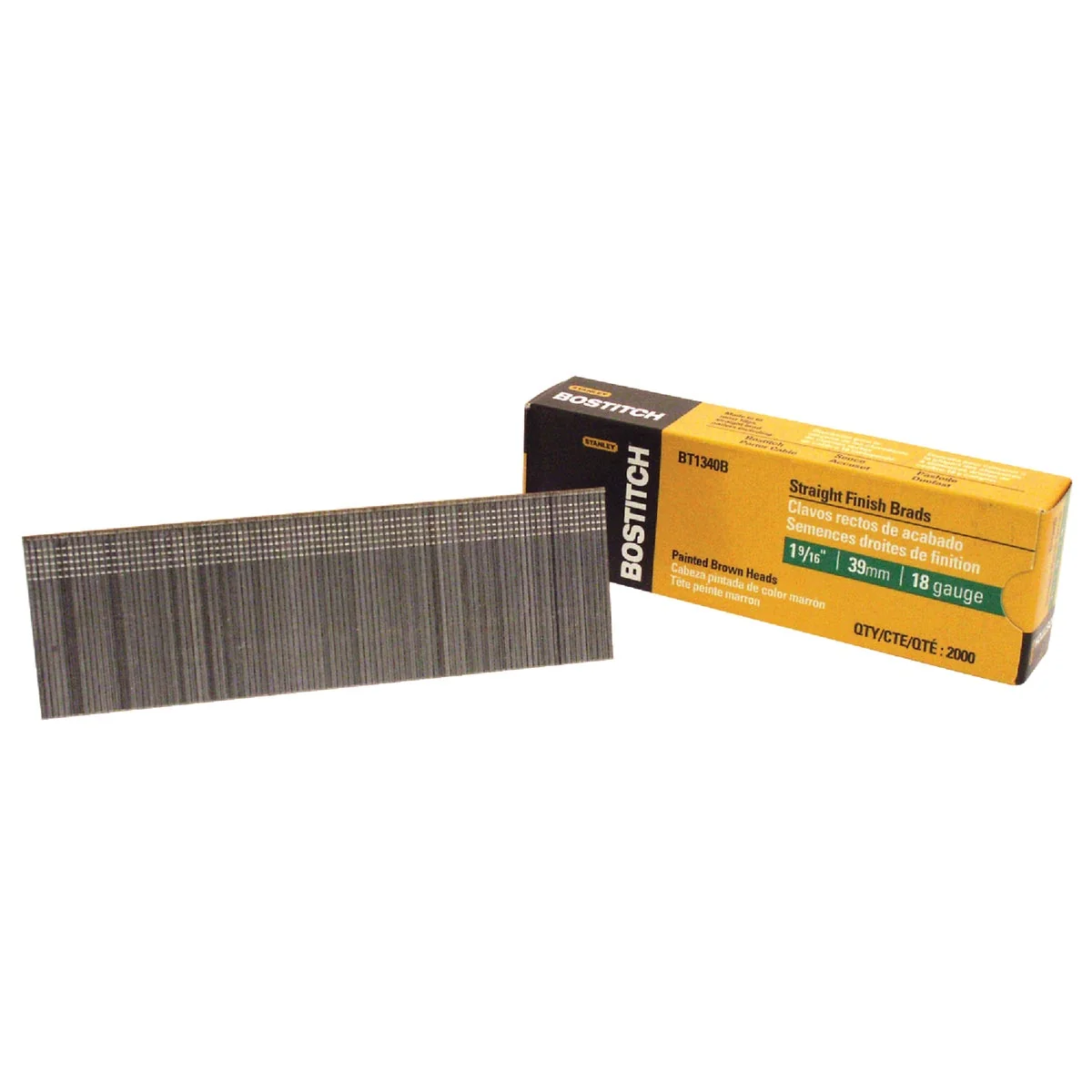 Casual Bostitch 18-Gauge Coated Brad Nail 1-9 16 In. 2000 Ct. Clean