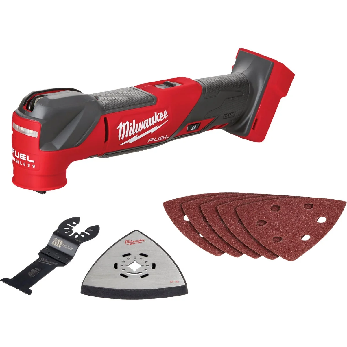 Pure Milwaukee M18 FUEL 18 Volt Lithium-Ion Brushless Cordless Oscillating Multi-Tool Bare-Tool Professional
