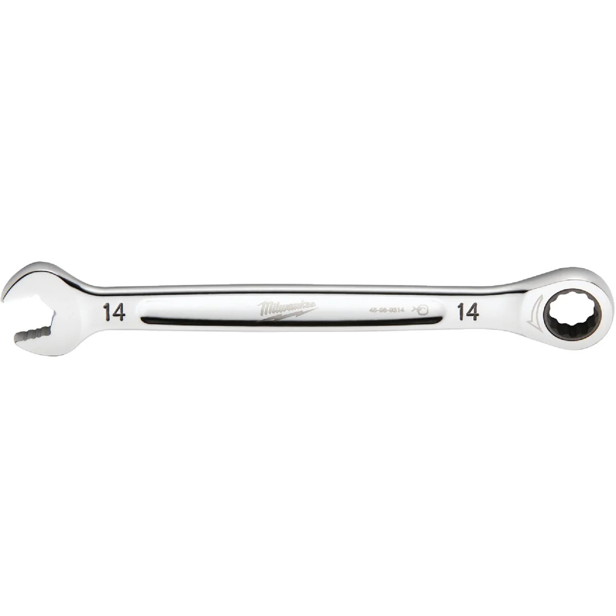 Elite Milwaukee Metric 14 mm 12-Point Ratcheting Combination Wrench High-Performance