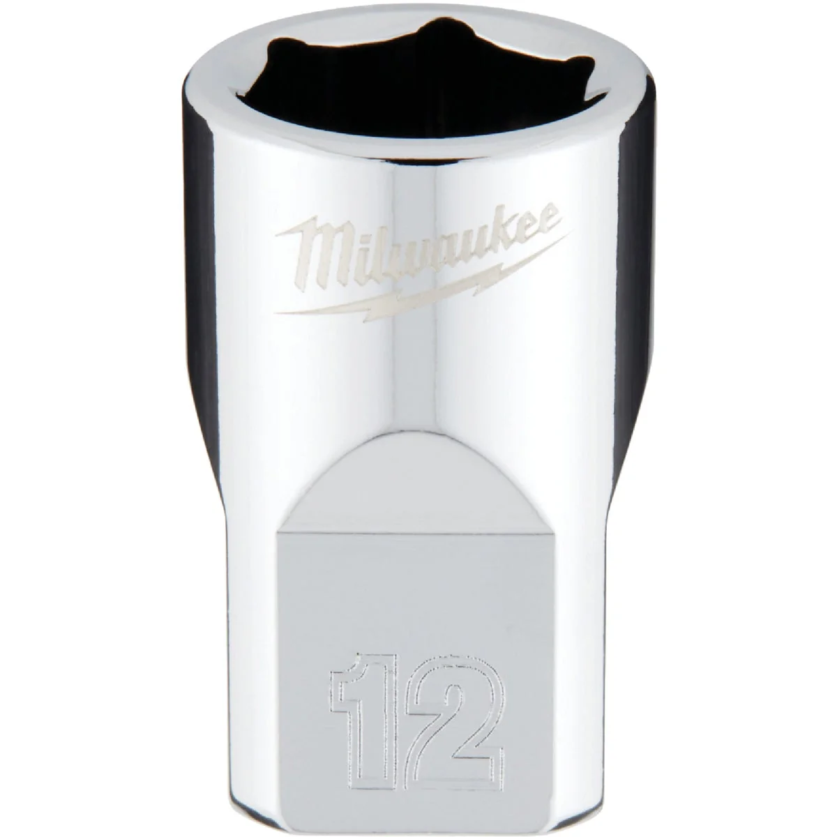 Excellent Milwaukee 3 8 In. Drive 12 mm 6-Point Shallow Metric Socket with FOUR FLAT Sides Environmentally Friendly