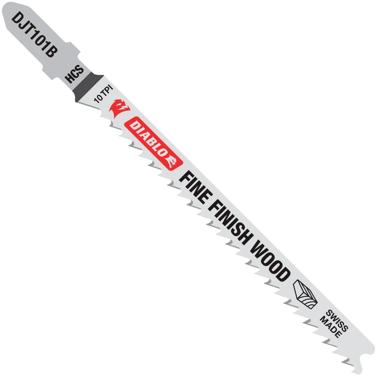 Clean Diablo T-Shank 4 In. x 10 TPI High Carbon Steel Jig Saw Blade for Fine Finish Cuts in Wood 5-Pack Fashionable