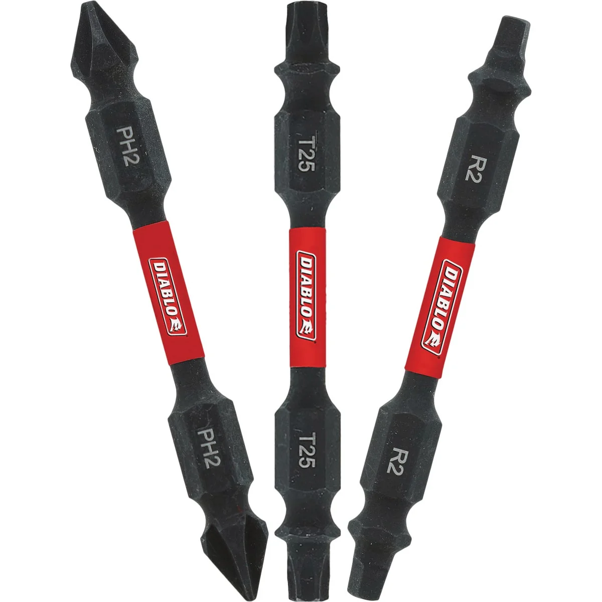 Optimized Diablo 3-Piece Assorted 2-1 2 In. Power Double-End Screwdriver Bit Set Specialty