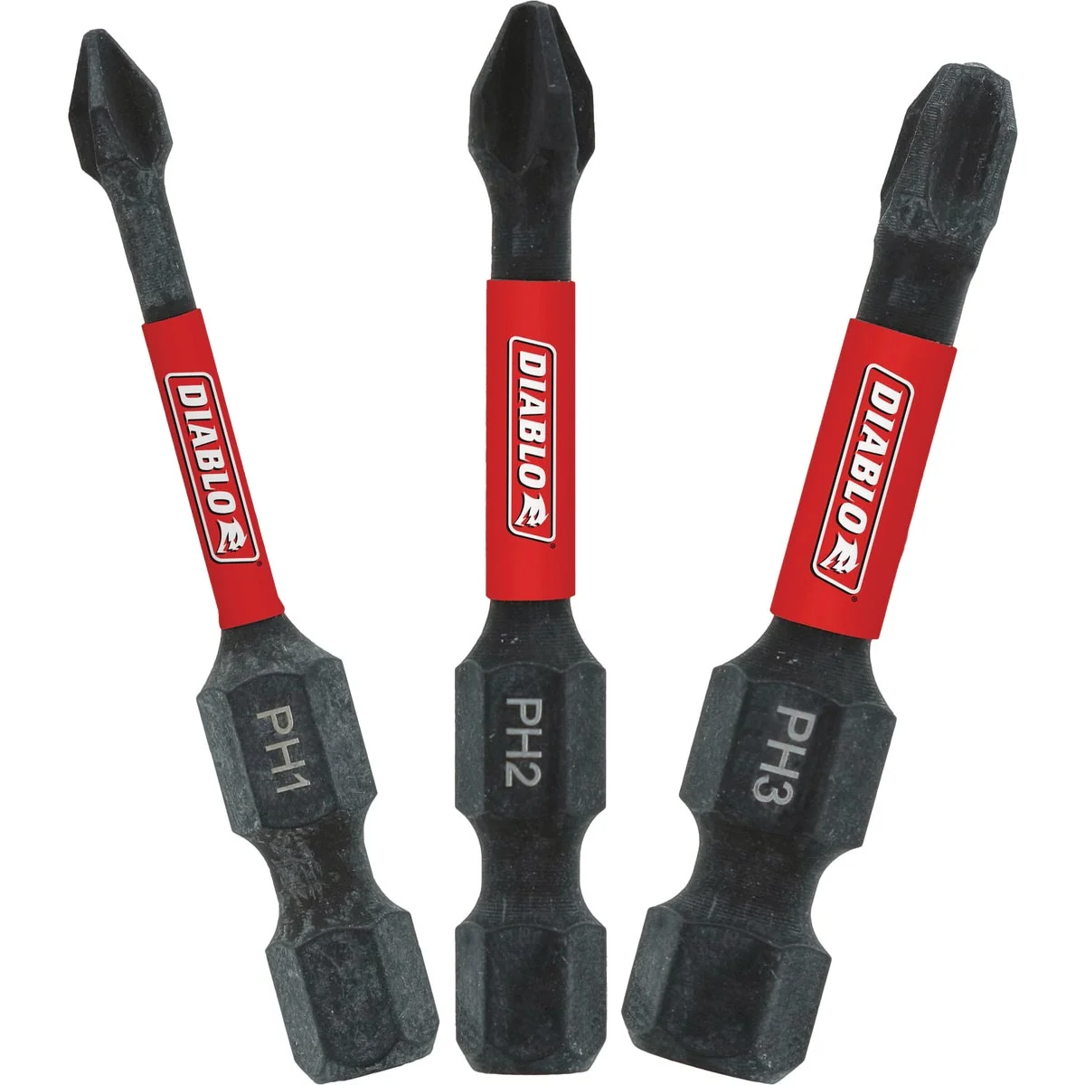 Detailed Diablo 3-Piece Phillips 2 In. Impact Screwdriver Bit Set Crafted