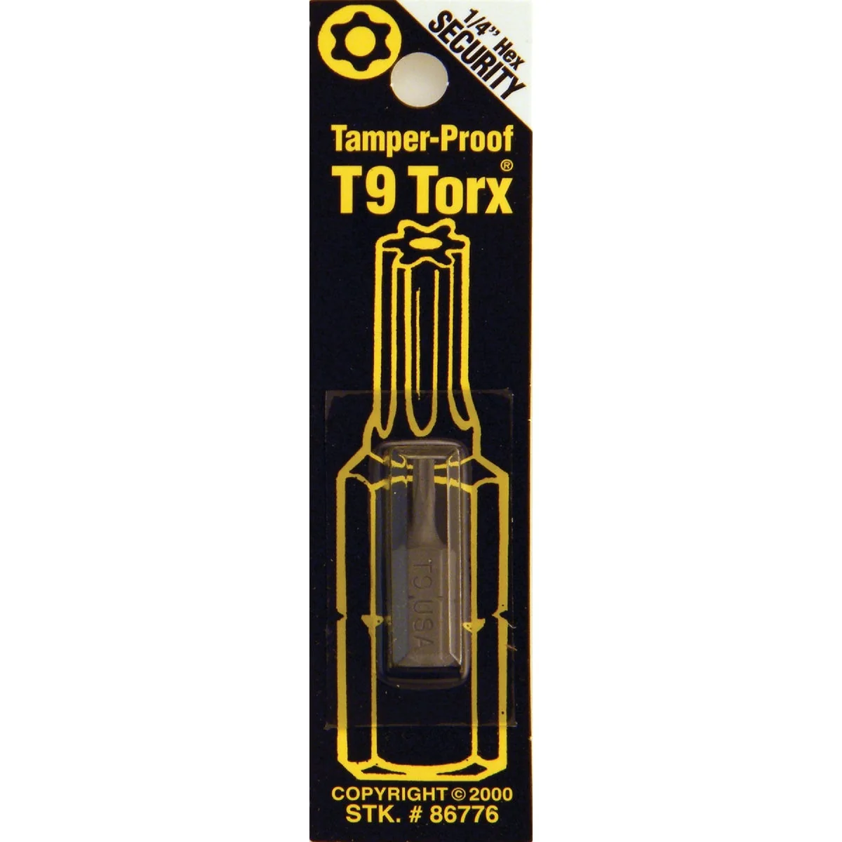 User-Friendly Way Tools T9 Tamperproof Torx Security 1 In. 1 4 In. Hex Screwdriver Bit Advanced