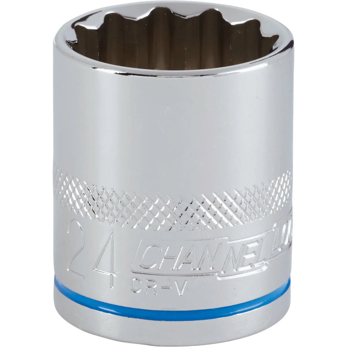 Soft Channellock 1 2 In. Drive 24 mm 12-Point Shallow Metric Socket Relaxed
