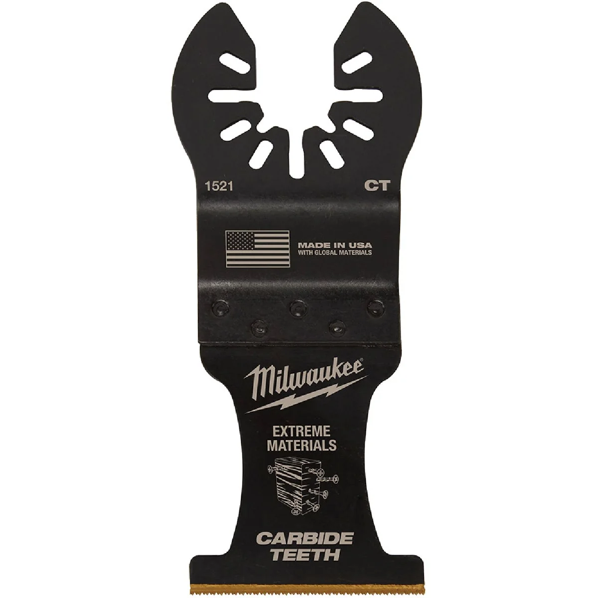 Reliable Milwaukee OPEN-LOK 1-3 8 In. Titanium-Enhanced Carbide Extreme Materials Oscillating Blade Exclusive