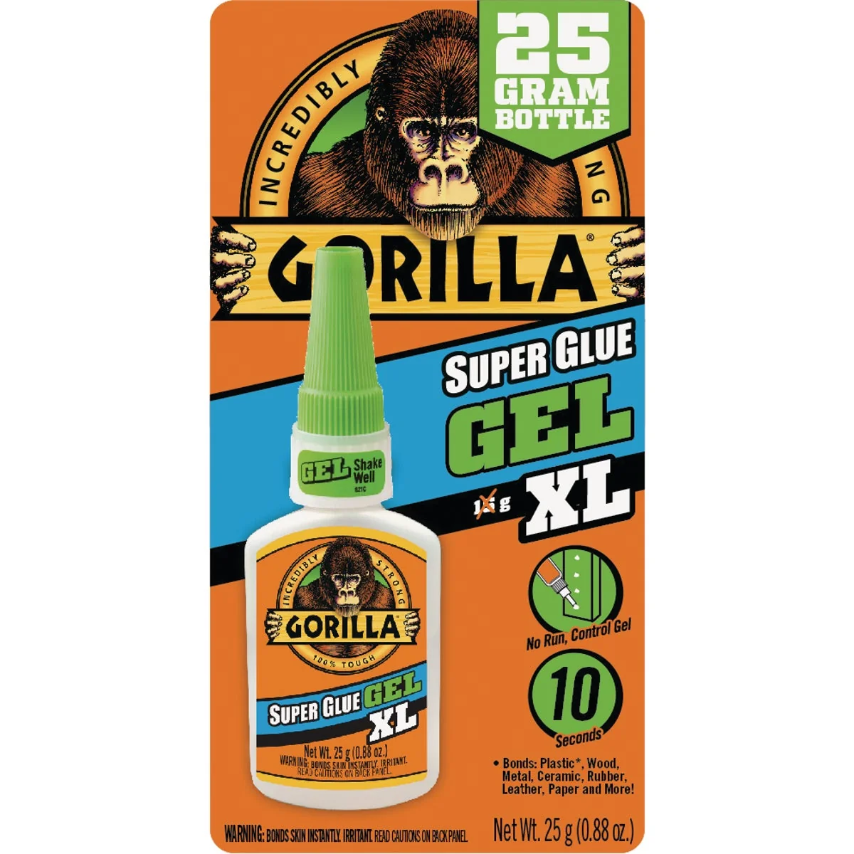 Organic Gorilla 0.88 Oz. Gel Super Glue XL Clean