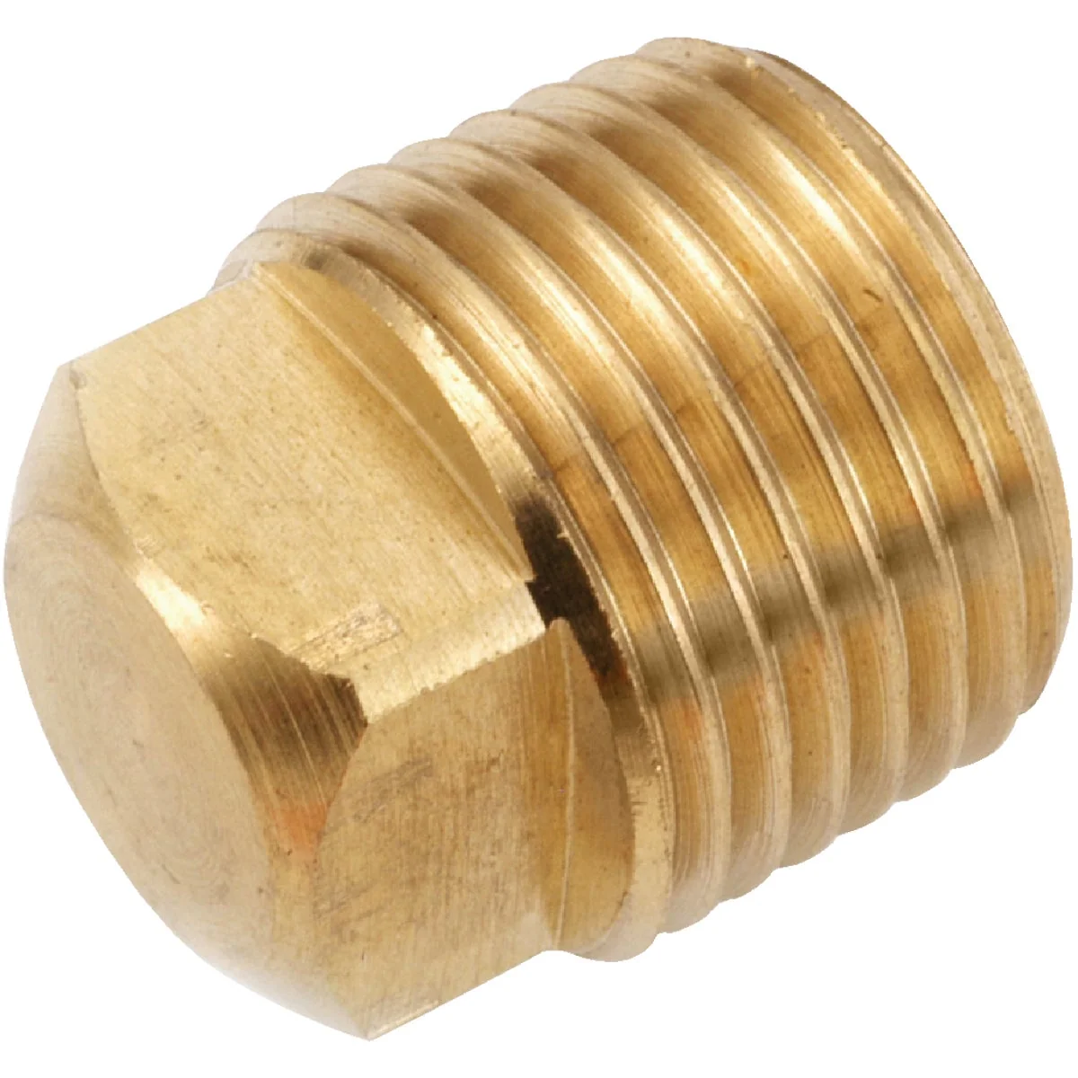 Next-Generation Anderson Metals 1 4 In. Yellow Brass Square Head Square Plug Versatile