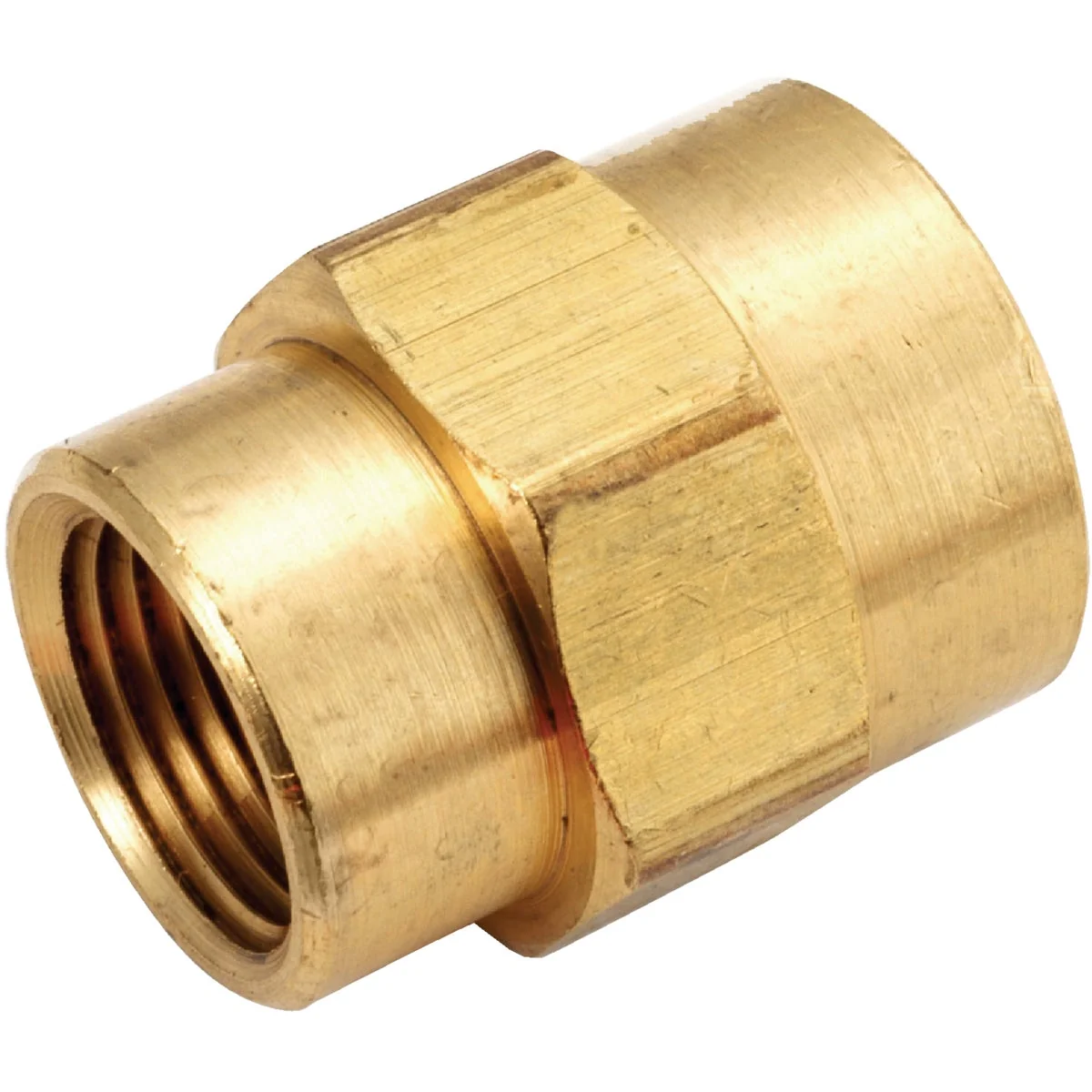 Eco-Friendly Anderson Metals 3 8 In. x 1 8 In. Yellow Brass Reducing Coupling Professional