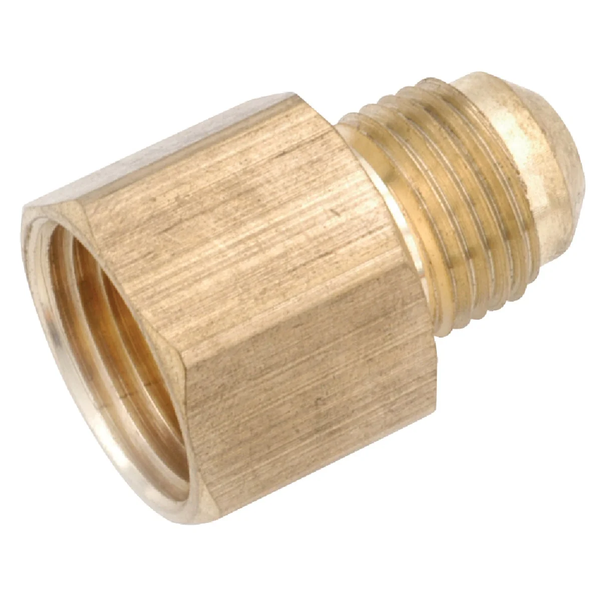 Genuine Anderson Metals 1 2 In. x 1 4 In. Brass Low Lead Female Flare Connector Green