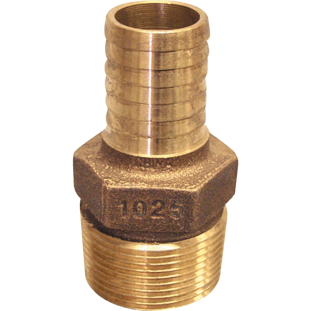 Durable Merrill 1 In. MIP x 3 4 In. Insert Red Brass Hose Barb Reducing Adapter Unique