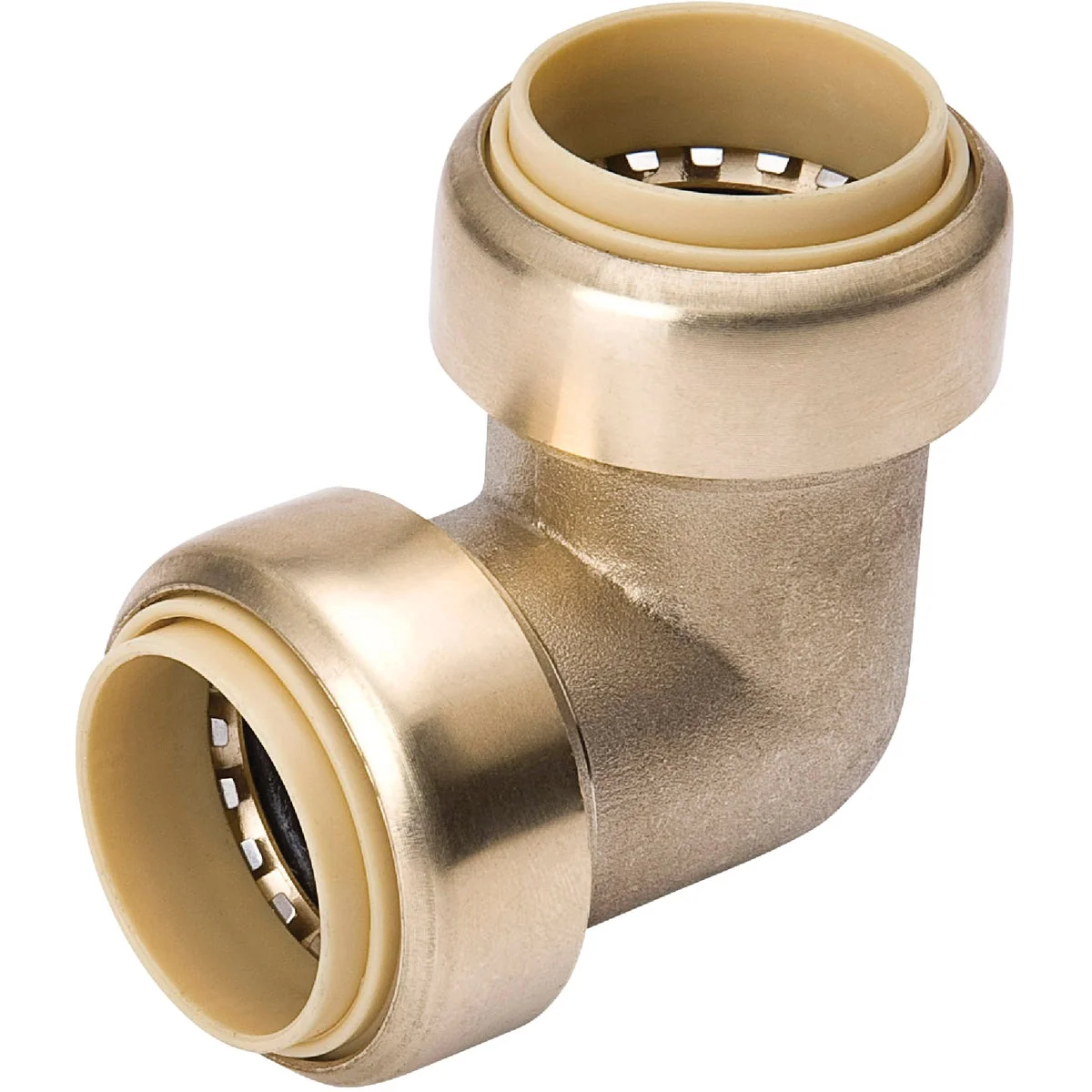 Practical ProLine 1 2 In. PF x 1 2 In. PF 90 Deg. Push Fit Brass Elbow 1 4 Bend Contemporary
