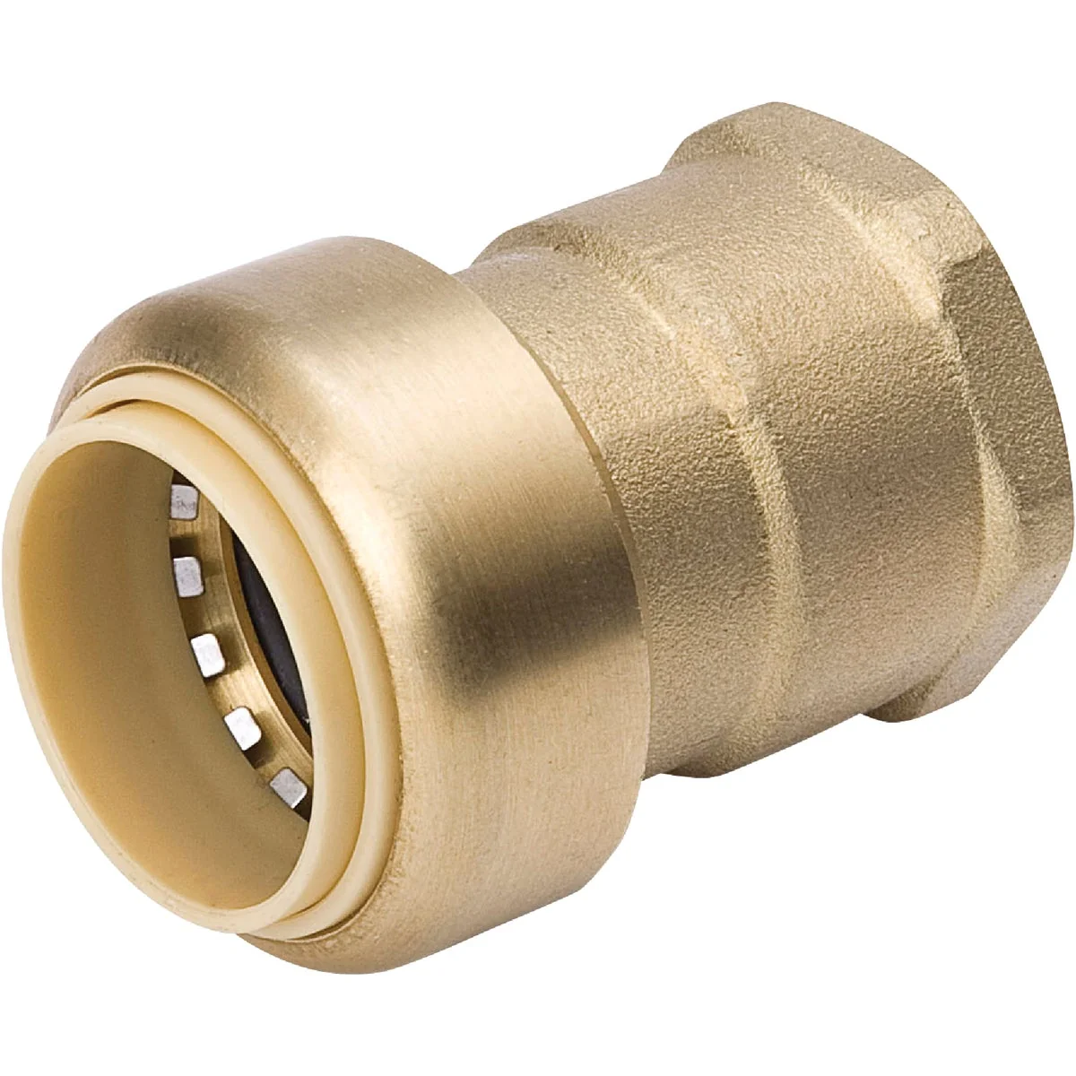 World-Class ProLine 1 2 In. x 1 2 In. FPT Brass Push Fit Adapter Breathable